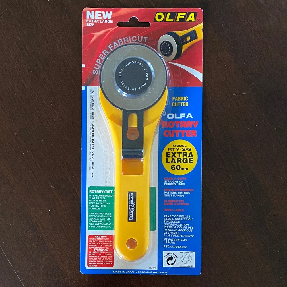 Olfa 60mm Fabric Cutter - Modely RTY-3/G